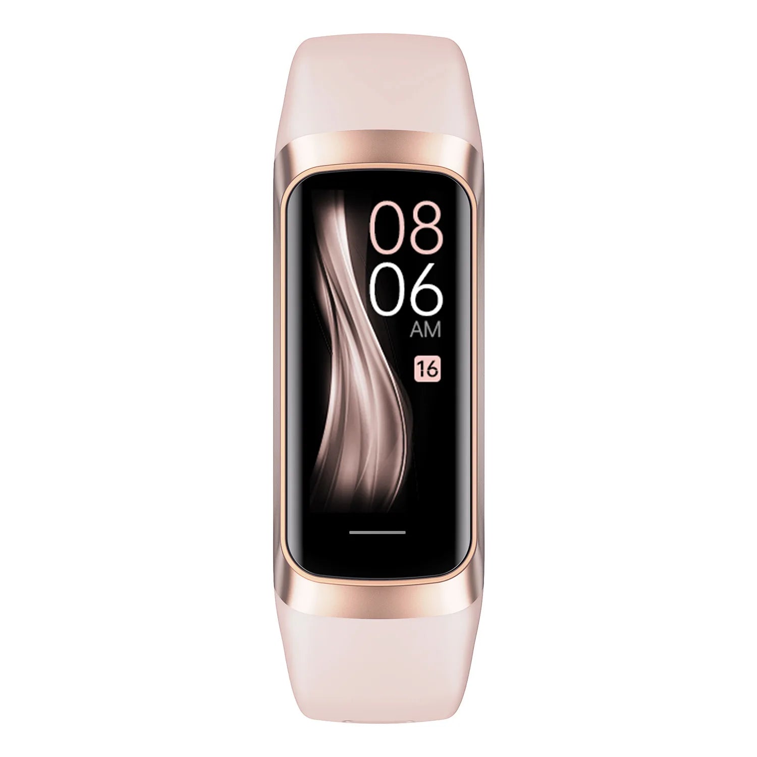 Reloj Inteligente Delgado Hombres Mujeres Pulsera Inteligente 1.1 Pulgadas Amoled Frecuencia Cardíaca Impermeable Temperatura Corporal Rastreador de Actividad Física