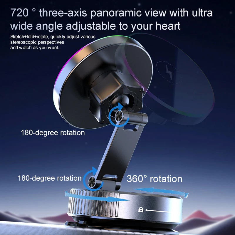 Magnetic Car Wireless Charger Universal Car Phone Holder Mount Fast Charging for iPhone 15 14 13 12 Pro Max Mini Magnet Chargers