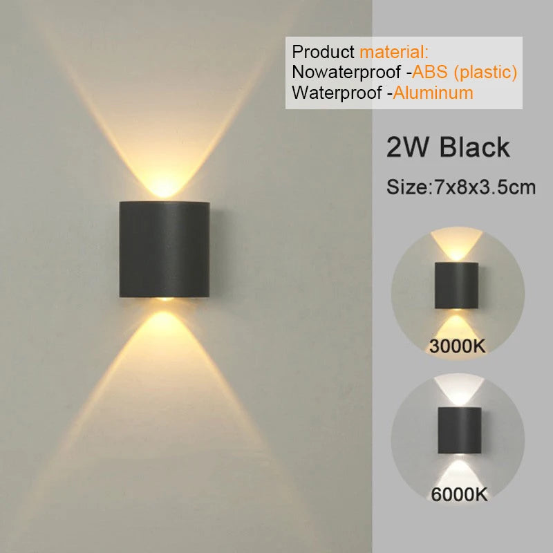 Aplique LED Moderno Interior/Exterior