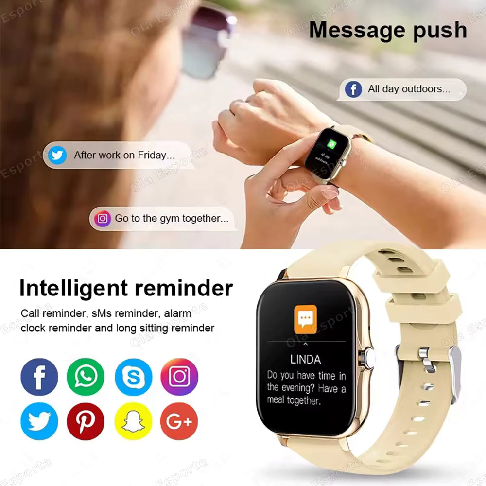 20226 Nuevo Smartwatch de 1.83 pulgadas con llamadas, notificaciones, monitoreo del sueño, seguimiento de actividad, reloj inteligente compatible con Android e iOS