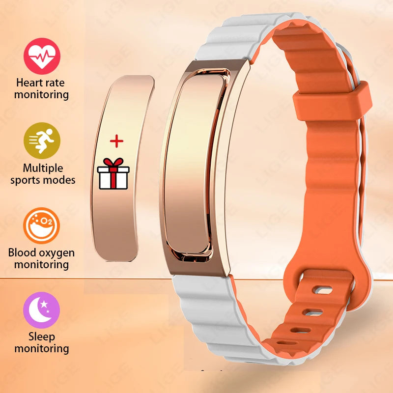 Fitness Tracker Smart Bracelet Men Activity & Sleep Heart Rate Tracker Wristband Sport Strength Training Watch for Android & IOS