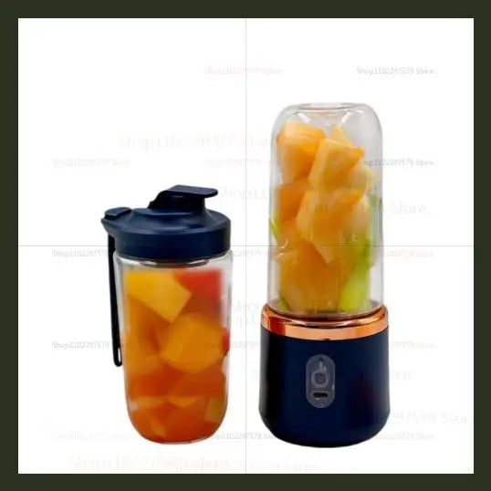 400ML Fruit Electric Juicer Food Milkshake Mixer Machine Portable Juicer Maker Double Cup Multifunction Household Blender