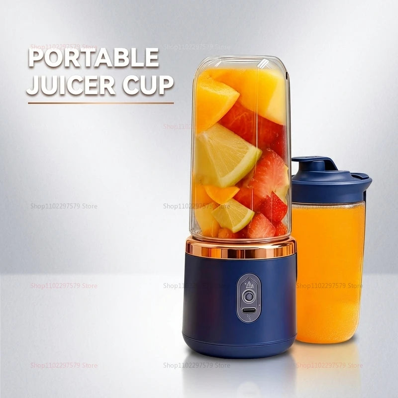 400ML Fruit Electric Juicer Food Milkshake Mixer Machine Portable Juicer Maker Double Cup Multifunction Household Blender