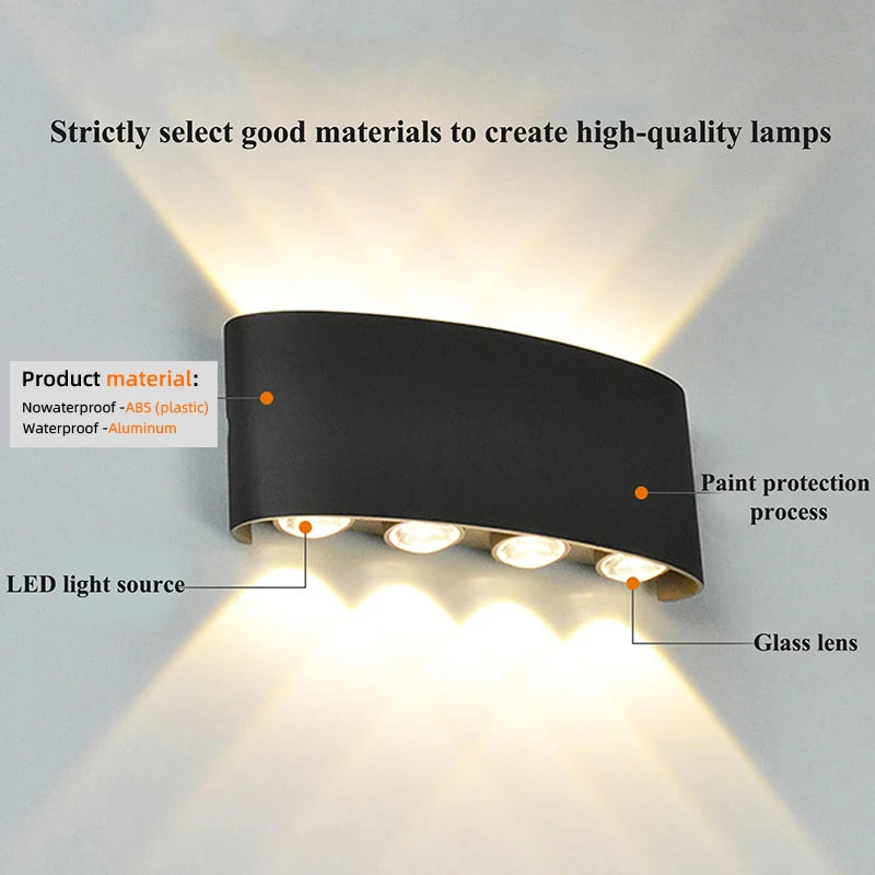 Aplique LED Moderno Interior/Exterior