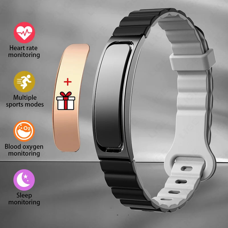 Fitness Tracker Smart Bracelet Men Activity & Sleep Heart Rate Tracker Wristband Sport Strength Training Watch for Android & IOS