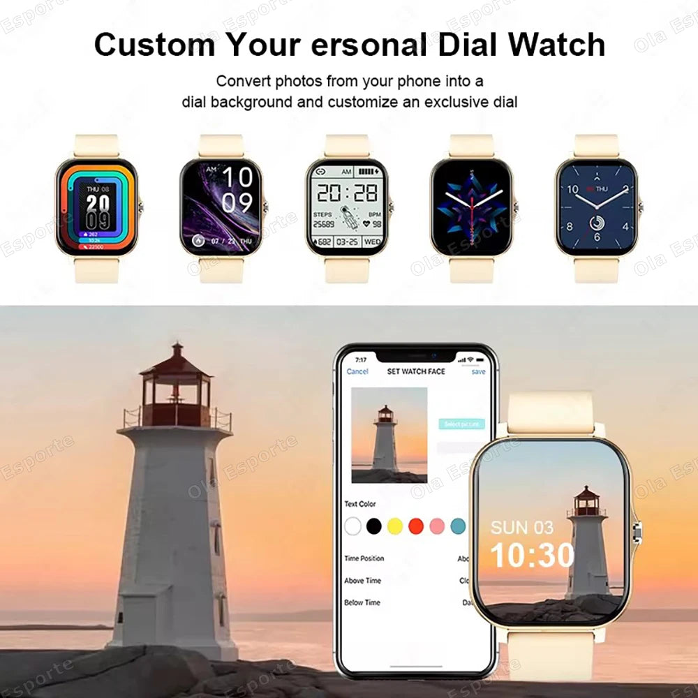 20226 Nuevo Smartwatch de 1.83 pulgadas con llamadas, notificaciones, monitoreo del sueño, seguimiento de actividad, reloj inteligente compatible con Android e iOS