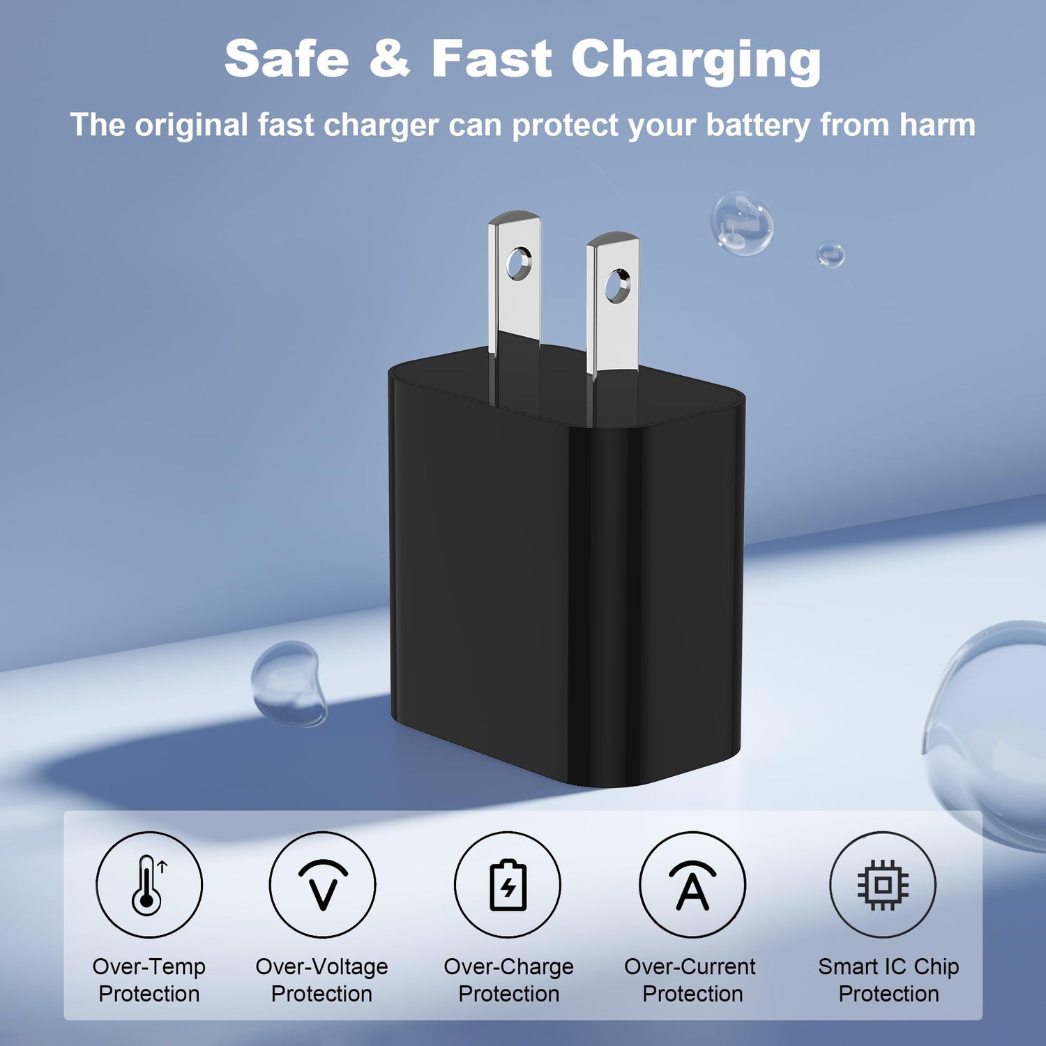GREPHONE iPhone Charger Fast Charging,20W PD USB C Wall Charger 4 Pack with 6FT Fast Charging Cable