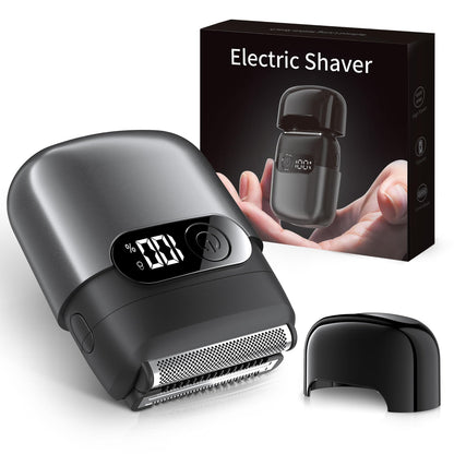 Electric Razor for Men, Foil Shaver and Beard Trimmer | For Dry And Wet,Battery LED Display USB-C Fast Charge, IPX7 Waterproof Portable Travel Shaver (Green)