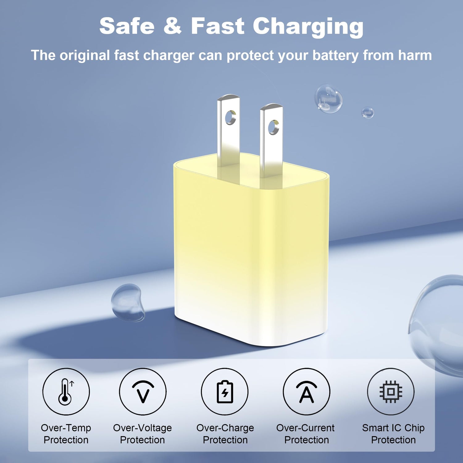 GREPHONE iPhone Charger Fast Charging,20W PD USB C Wall Charger 4 Pack with 6FT Fast Charging Cable