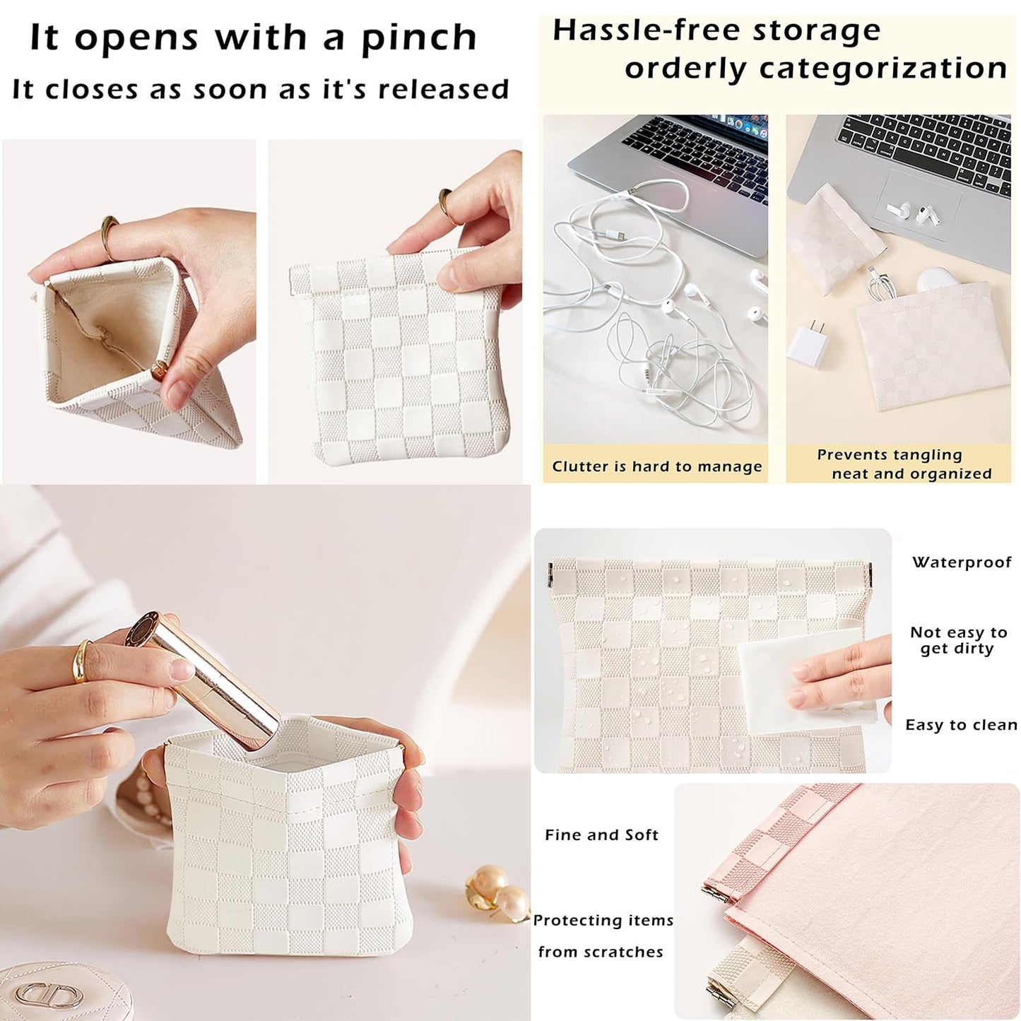 Clutch Purses for Women,Woven Crochet Bag&Cosmetic Bag Dumpling Striped Cloud Purse Evening Handbag Summer Beach