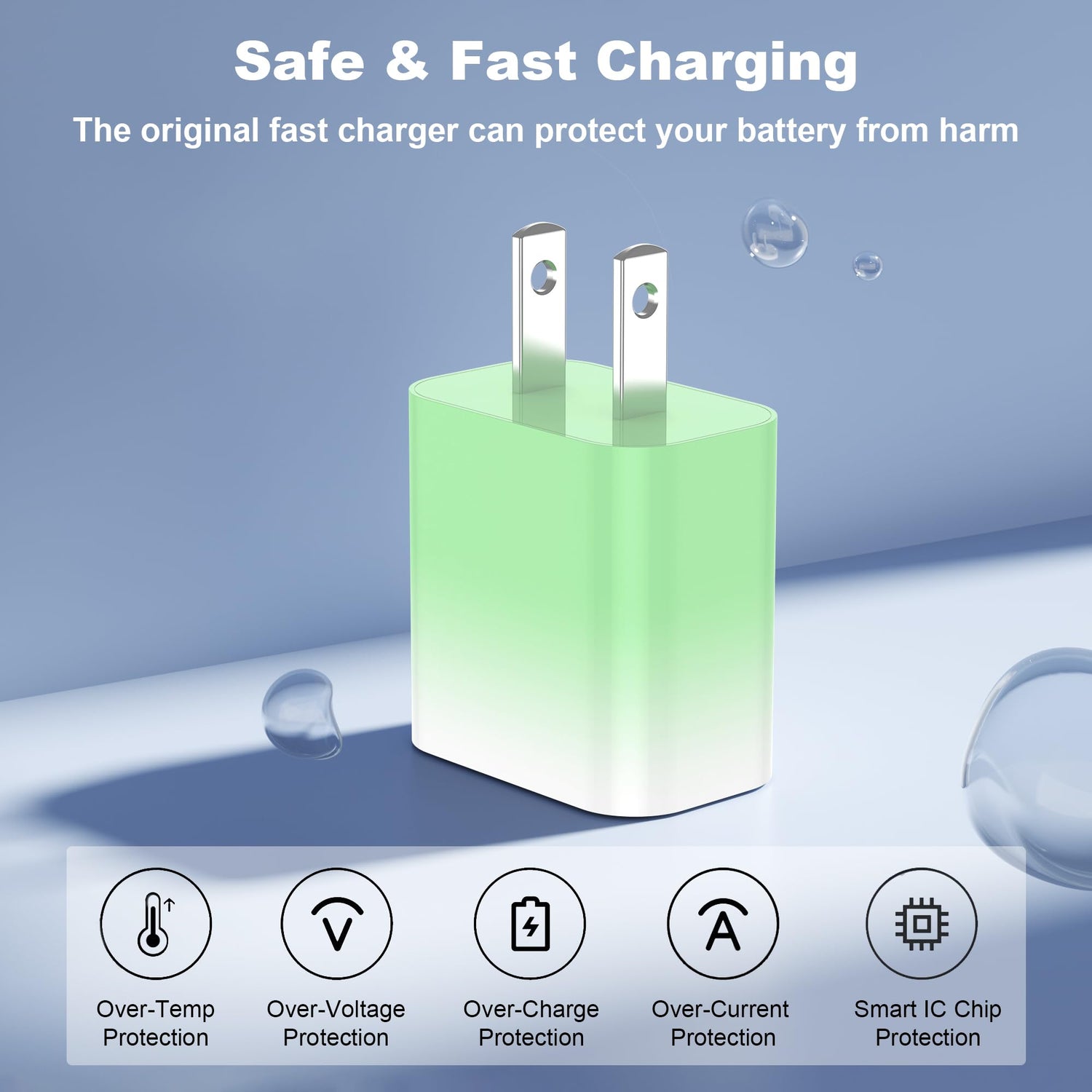 GREPHONE iPhone Charger Fast Charging,20W PD USB C Wall Charger 4 Pack with 6FT Fast Charging Cable