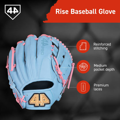 Guante de béisbol 44 PRO BB Stock Rise para jóvenes y Ligas Pequeñas