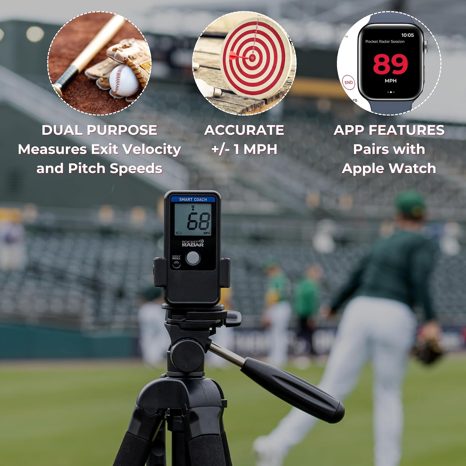 Pocket Radar Smart Coach Speed Gun for BaseballPocket Radar Smart Coach Speed Gun for Baseball