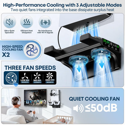 PS5 Soporte de Pared con Ventilador