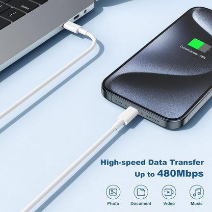 10FT Fast Charging Cord for iPhone 17 16e 15,3Pack Extra Lon