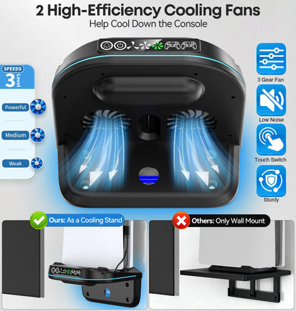 PS5 Soporte de Pared con Ventilador