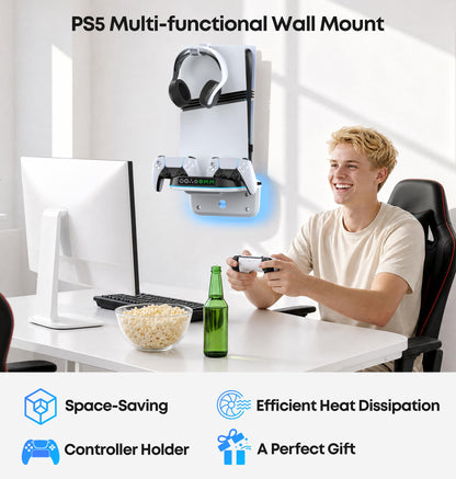 PS5 Soporte de Pared con Ventilador