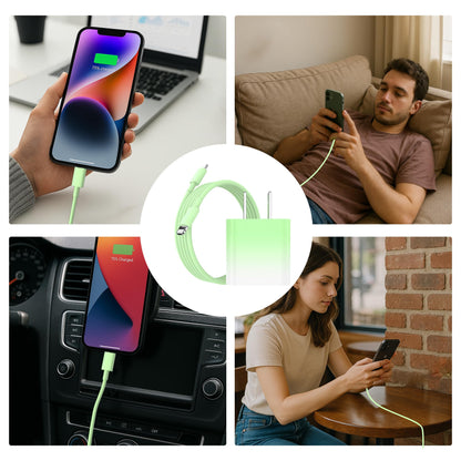 GREPHONE iPhone Charger Fast Charging,20W PD USB C Wall Charger 4 Pack with 6FT Fast Charging Cable