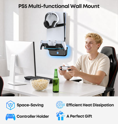 PS5 Soporte de Pared con Ventilador