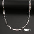 Basic Punk Stainless Steel Necklace For Men Women Cuban Link Chain Chokers Minimalist Choker Necklaces Hot Jewelry Gothic Gifts