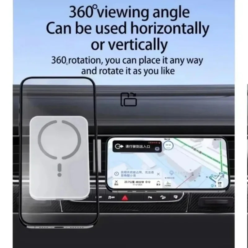 30W Magnetic Car Wireless Chargers Air Vent Clip Phone Holder for iPhone16 15 14 13 12 Pro Max Macsafe Car Charger Fast Charging