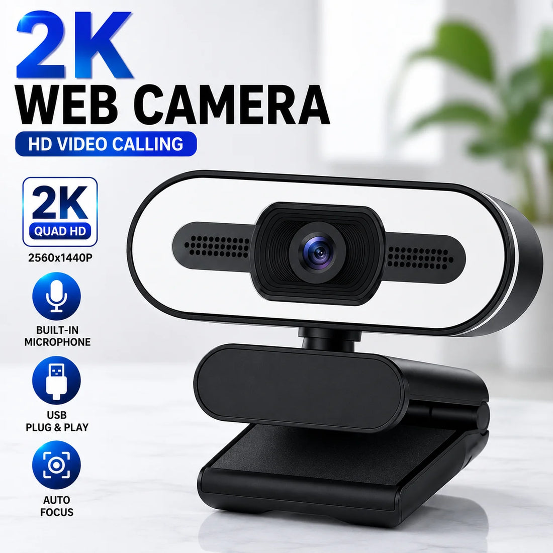 Webcam 2K mini camera web camera with microphone web camara for pc 1080p webcam mini pc camera focus usb cameras for computer