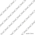 Cadena de acero inoxidable de 1M para hombres y mujeres, cadena de eslabones cubanos, gargantilla básica punk DIY, pulsera, joyería masculina de Hip Hop, regalo