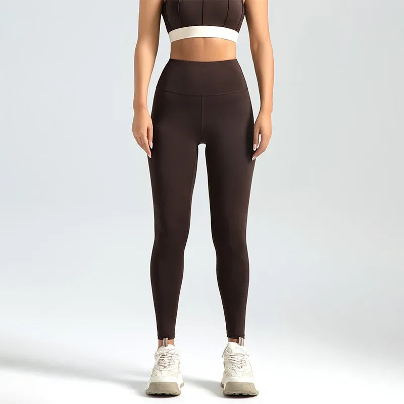 2025 New Sport Leggings for Women High Waist Yoga Leggings Soft Breathable Sports Tights Leggings Fitness Gym Elastic Pants Y2K