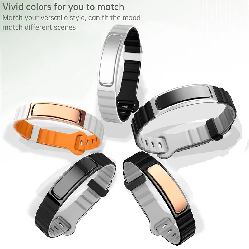 Fitness Tracker Smart Bracelet Men Activity & Sleep Heart Rate Tracker Wristband Sport Strength Training Watch for Android & IOS