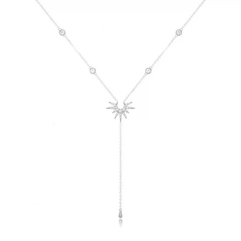 New Stainless Steel Pearls Long with Baroque Pearls Necklace for Women Adjustable Chain Sweater Accessories Fashion Jewelry