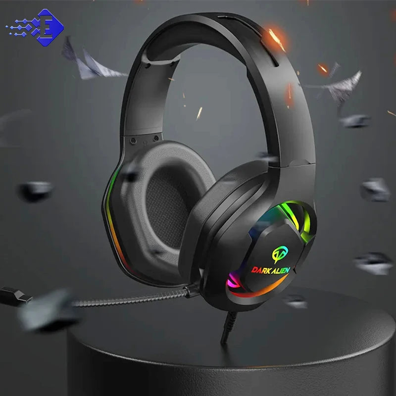 Auriculares Gaming Para PC/PS4/PS5 EKSA E1000 7.1 Surround RGB Auriculares Gaming con Cable USB y Micrófono con Cancelación de Ruido