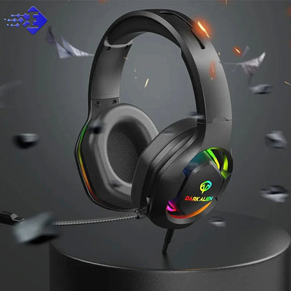 Auriculares Gaming Para PC/PS4/PS5 EKSA E1000 7.1 Surround RGB Auriculares Gaming con Cable USB y Micrófono con Cancelación de Ruido