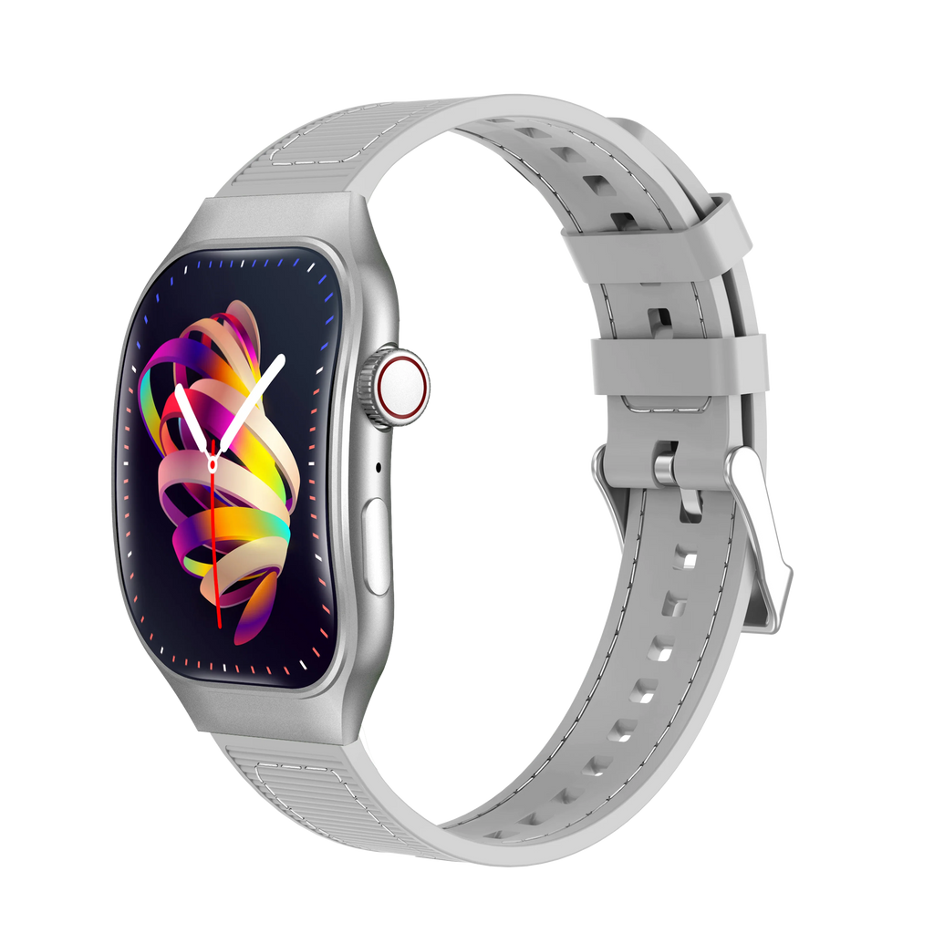 LAXASFIT Nuevo reloj inteligente delgado para hombre, pantalla AMOLED curvada de 2.01 pulgadas, llamada Bluetooth, seguimiento deportivo y de fitness, reloj inteligente para mujer