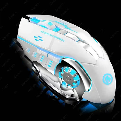 Wireless Gaming Mouse Bluetooth Dual-Mode Silent Rechargeable RGB Backlit Ergonomic Mice for Laptop PC Gamer 3 Colors Available