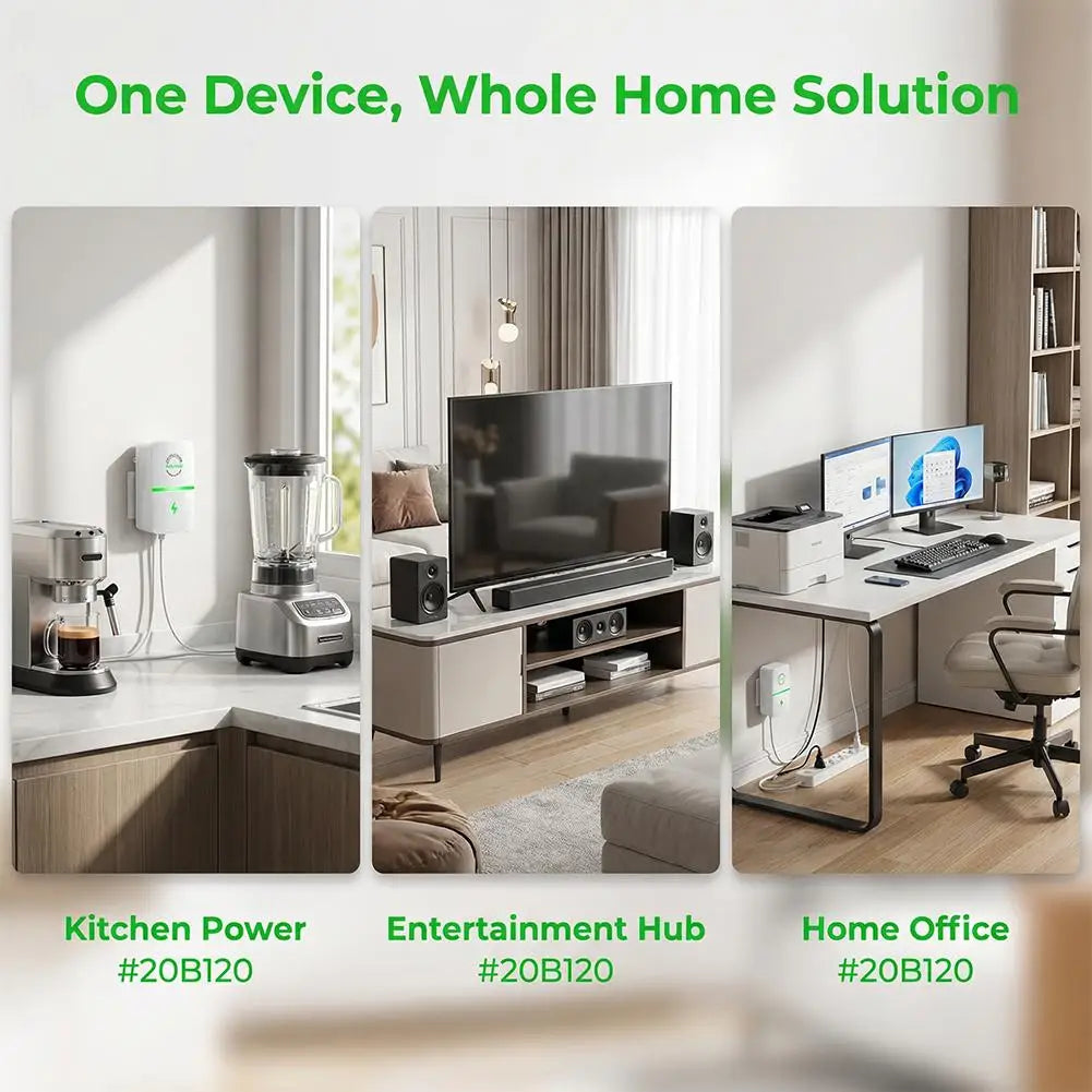 Household Electricity Saving Box Smart Energy Saver Plug for US/EU Plug Power Saving Device to Reduce Electric Bill for Home Use