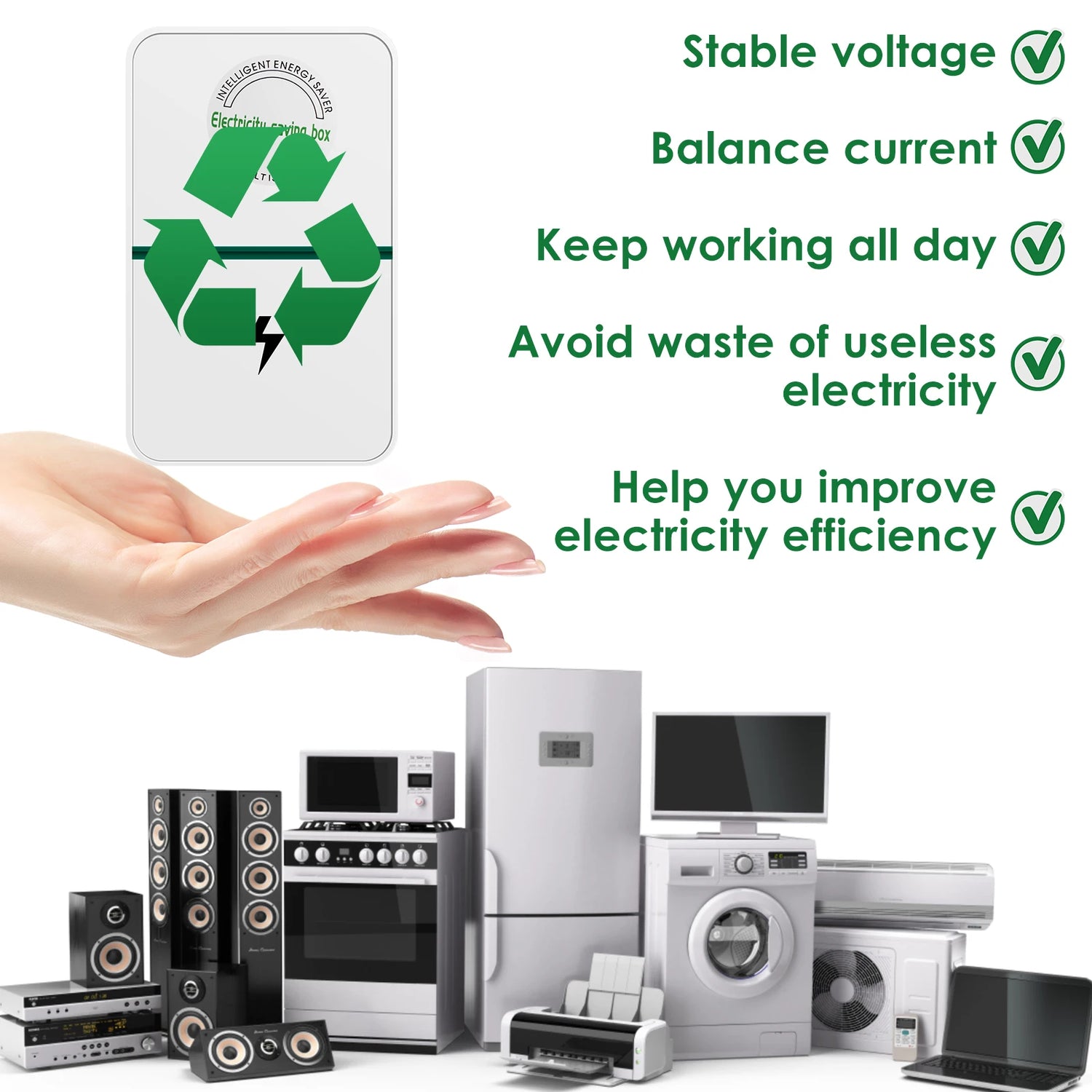 2/4Pcs Power Saver Portable Electricity US Energy Saver Smart Saving Box Safe Household Plug 90V-250V for Office Kitchen Accesso