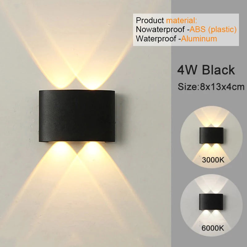 Aplique LED Moderno Interior/Exterior