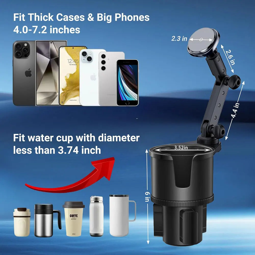 Soporte de cargador inalámbrico magnético para coche de 15W, soporte de teléfono para navegación, soporte de teléfono para coche MagSafe, soporte de carga rápida para iPhone 17
