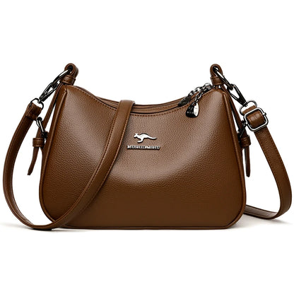 Luxury Designer Ladies Handbags New High Quality Leather Shoulder Bag For Women Female Retro And Minimalist Crossbody Bags Purse