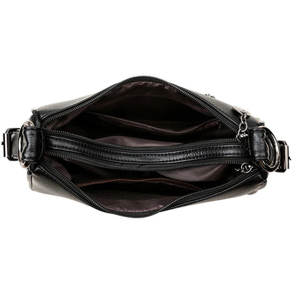 Luxury Designer Ladies Handbags New High Quality Leather Shoulder Bag For Women Female Retro And Minimalist Crossbody Bags Purse