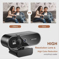 SWXF Webcam Video Camera Autofocus Streaming Web Cam with Microphone Full HD Webcams for PC Computer Laptop 1080P