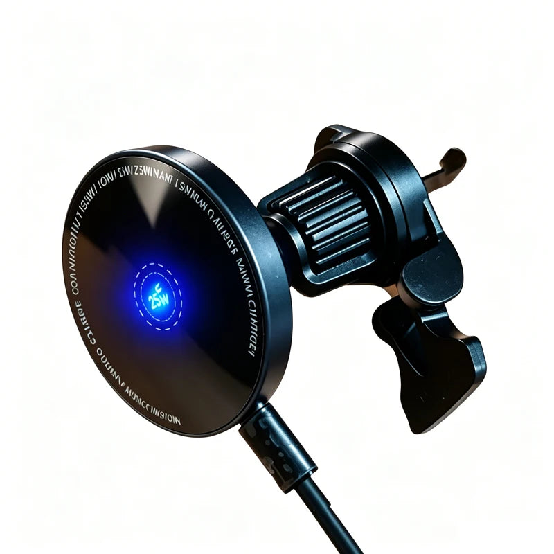 Premium 25W Magnetic Wireless Car Charger For iPhone 17 16 15 Pro Max Fast Charging Air Vent Mount Phone Holder Induction Base