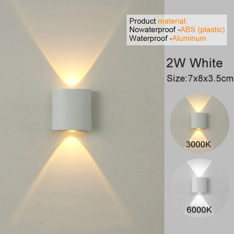 Aplique LED Moderno Interior/Exterior