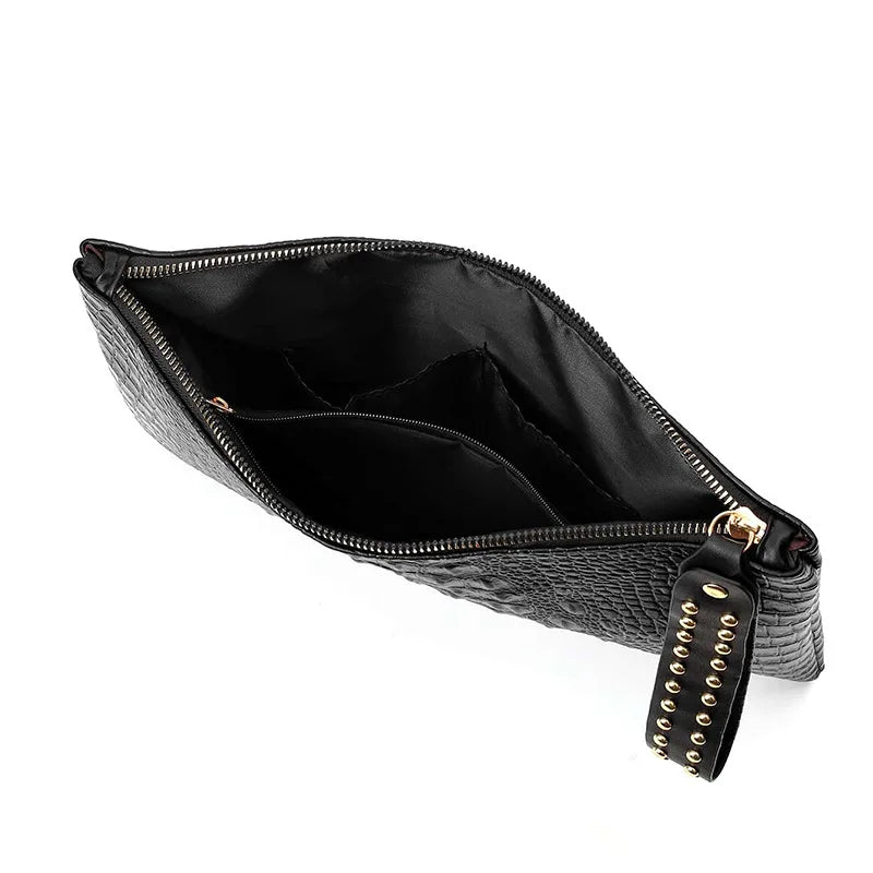Bolsos de Lujo de Moda, Bolsos de Mujer, Cartera de Mano de Cuero PU para Noche, Bolso de Sobre para Mujer, Carteras de Día Femeninas, Bolso de Pulsera Portátil