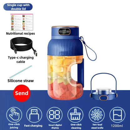 Fruit Juicer Cup Portable Electric Fruit Mixer Stirrng Cup Large Capacity Smoothie Quick Making Bottle Suitable Juice Production
