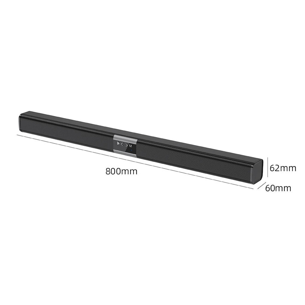 Soundbar Wireless Speaker, Built-in Battery, Dual-speaker Desktop Soundbar, Surround Sound, Home Theater TV Wireless Speaker