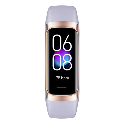 Slim Smart Watch Men Women Smart Bracelet Wristband 1.1 Inch Amoled Heart Rate Waterproof Body Temperature Fitness Tracker Band