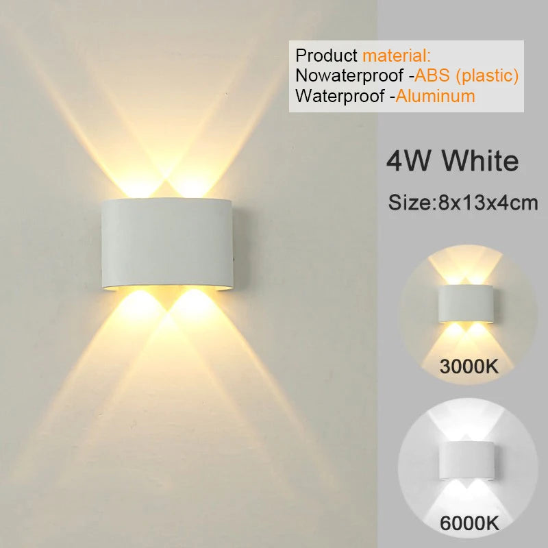 Aplique LED Moderno Interior/Exterior