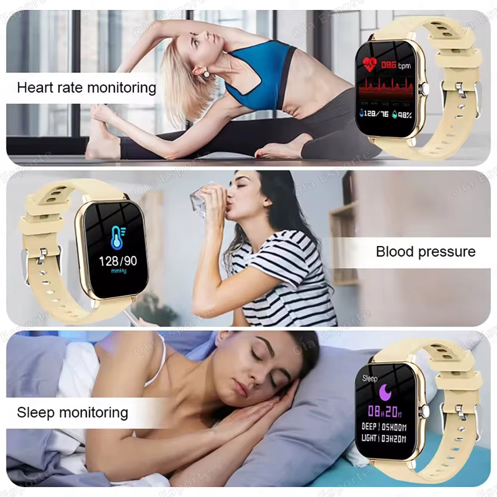 20226 Nuevo Smartwatch de 1.83 pulgadas con llamadas, notificaciones, monitoreo del sueño, seguimiento de actividad, reloj inteligente compatible con Android e iOS