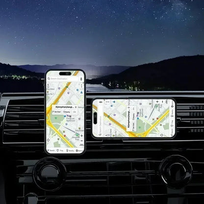 Magnetic Car Wireless Charger RGB For iPhone 13 14 15 16 17 Pro Max Macsafe Car Phone Holder Stand Mount Fast Charging Station